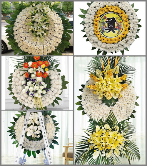 湖北襄阳市襄州区黄集镇中郭村花圈速递